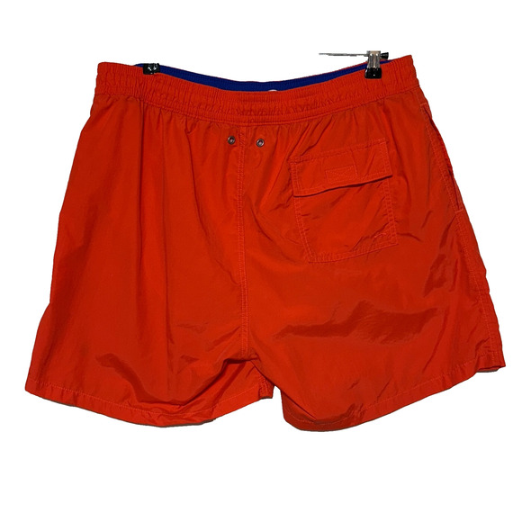 Polo Ralph Lauren Swim Trunks Mens XXL Orange Mesh Lined Drawstring Actual 36X6 - Picture 2 of 9